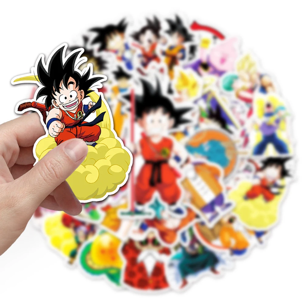 10/30/50pcs Dragon Ball Stickers Cartoon Anime PVC Waterproof Decals For Phone Laptop Bike Stationery Motorcycle Fridge Cute Toy