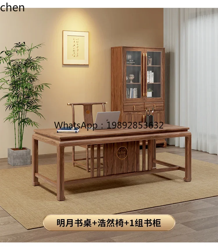ZML Escritorio de madera maciza Escritorio para el hogar Escritorio moderno y sencillo para caligrafía y pintura