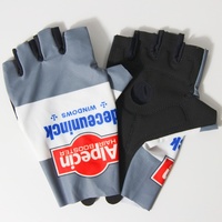 NEW ALPECIN TEAM Deceuninck One Pair Sports Half Finger Cycling Jersey Gloves MTB Road Mountain Bicycle Gel Gloves