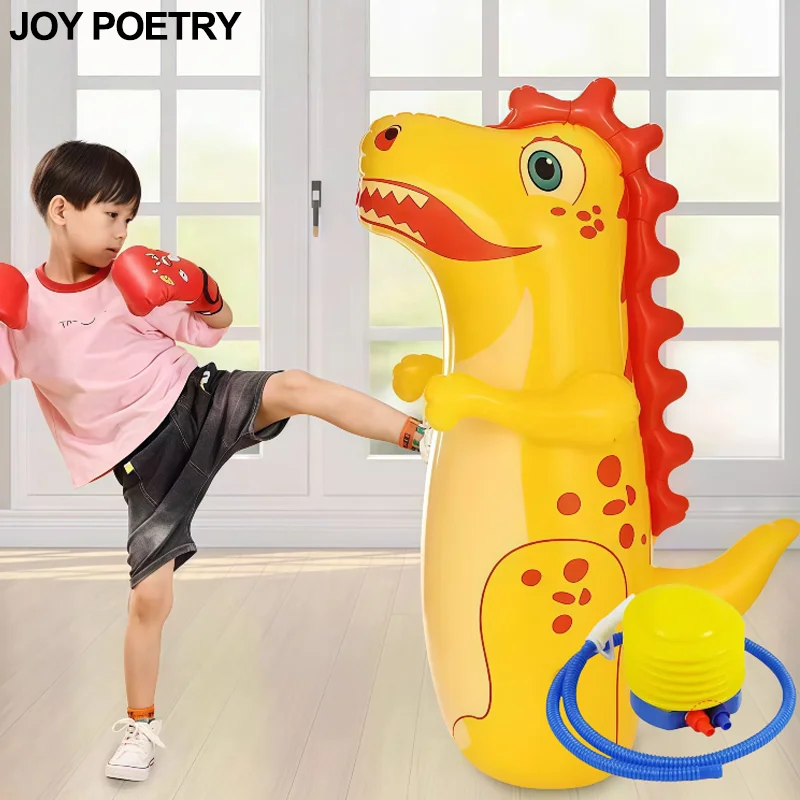 Dinosaur Tiger Dolphin Inflatable Standing Punching Bag Tumbler Boxing Children Adult Sport Toys Kids Activity Outdoor Game Gift