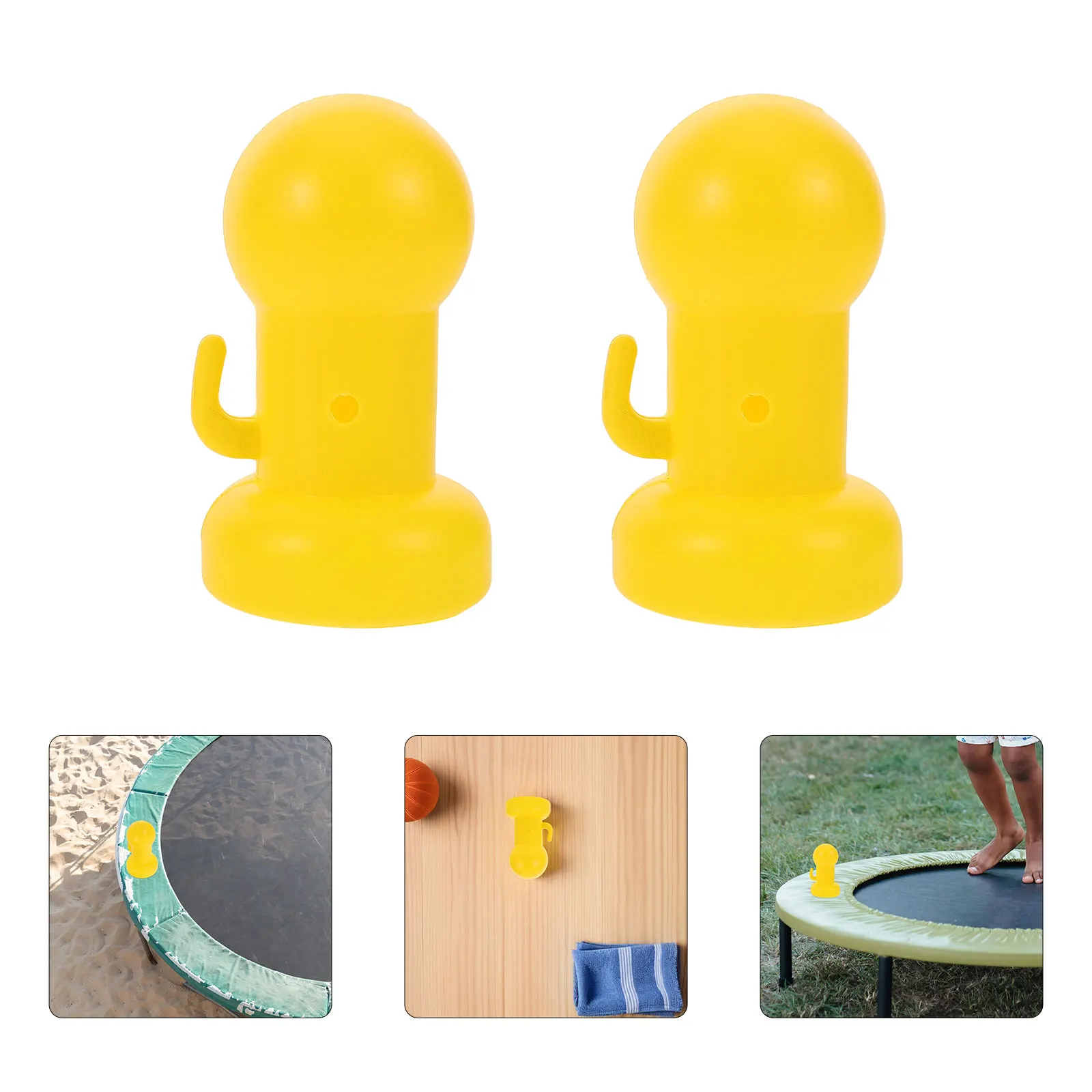 

12pcs Trampoline Safety Caps Bump Cover Protector Pole Caps Enclosure Net Accessories For Home Playground Outdoor Use Yellow