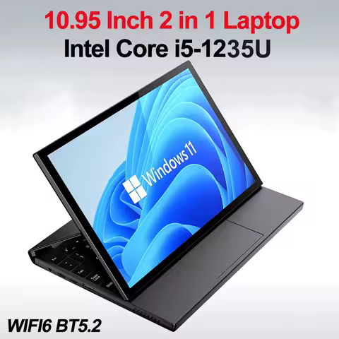 TX18 i5-1235U 10.95 Inch 2 in 1 Laptop Notebook Intel Core i5-1235U Windows 11 Pro DDR4 NVMe SSD WIFI6 BT5.2 Gamer Computer