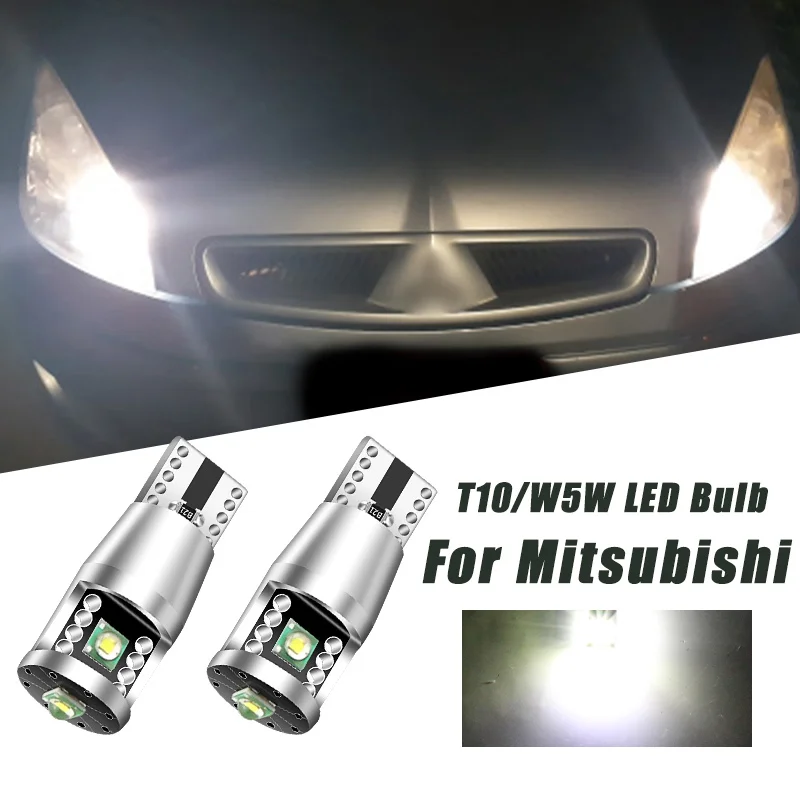 2x LED Clearance Light Lamp Bulb W5W T10 Canbus For Mitsubishi ASX Colt Galant Grandis Lancer 7 8 Outlander 1 2 3 Pajero Shogun