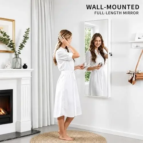 mit Ganzkörperspiegel, 6 autom – Full Length Mirror Jewelry Armoire Bewertung und Preis
