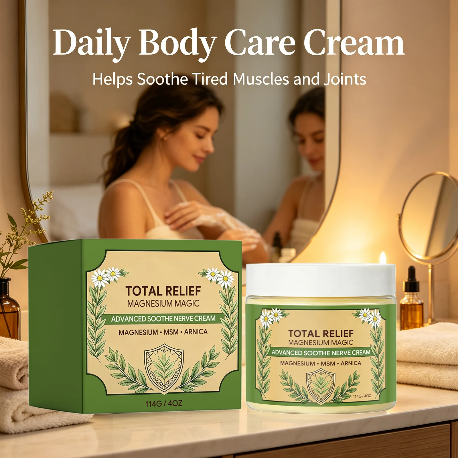 Advanced Soothe Nerve Cream Relieving Fatigue Enhancing Joint Flexibility Promote Repair & Blood Circulation Relief Massage Balm