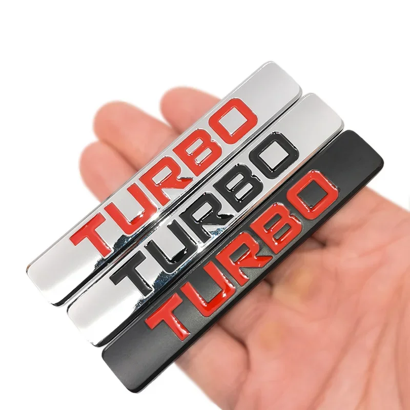 Car Styling Metal Turbo Logo Car Emblem Premium 3D Sport Badge Auto Rear Trunk Sticker Side Fender Accessories Decal view 2