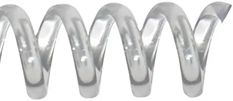 

28mm Spiral Binding Coils, 4:1 Pitch, 12in, Clear, 250 Sheets, 50 Pack