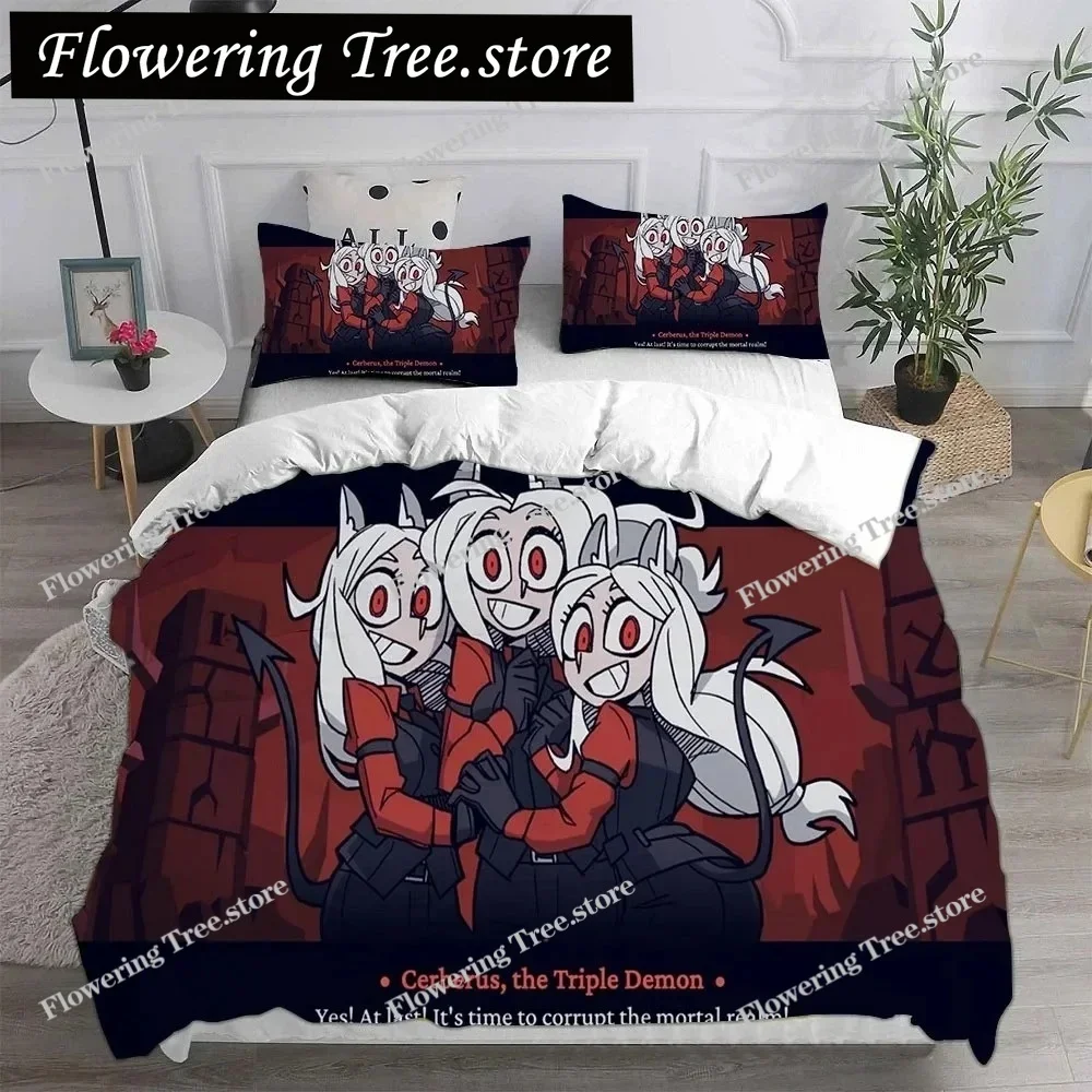 Game Helltaker Bedding Sets Comforter Quilt Bed Cover Duvet Cover Pillow Case Sets Bedroom Decoration Home Textiles029