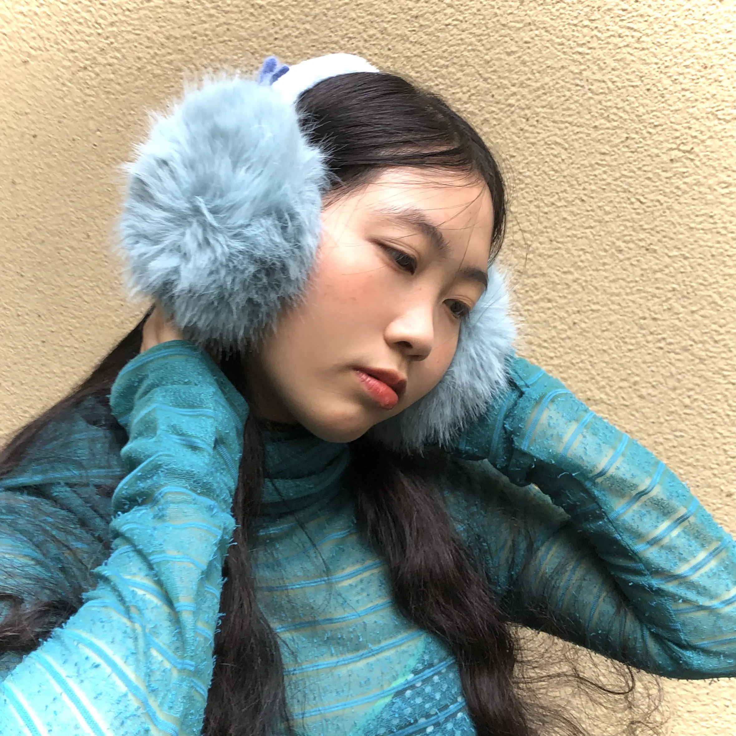 الشتاء الفتيات Harajuku نمط الحلوى الملونة أفخم الأذن يفشل لطيف القوس للتدفئة غطاء للأذنين موضة الاتجاه حار فتاة الأذن أدفأ