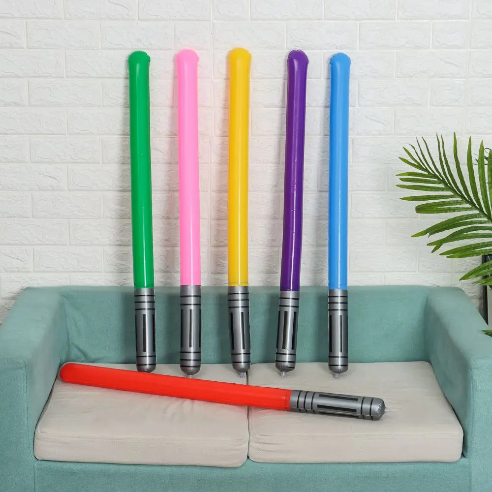 6 szt. PVC Urodziny Prezenty Rekwizyty Imprezowe Cosplay Miecz Świetlny Fanów Gwiazd Nadmuchiwany Miecz Zabawki