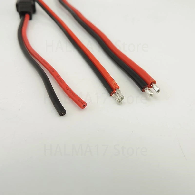 태양 전지 와이어 SAE 케이블, DIY 전원 자동차 익스텐션 케이블, 2 핀 와이어, 18AWG 10A 14AWG 20A 암 플러그 J17