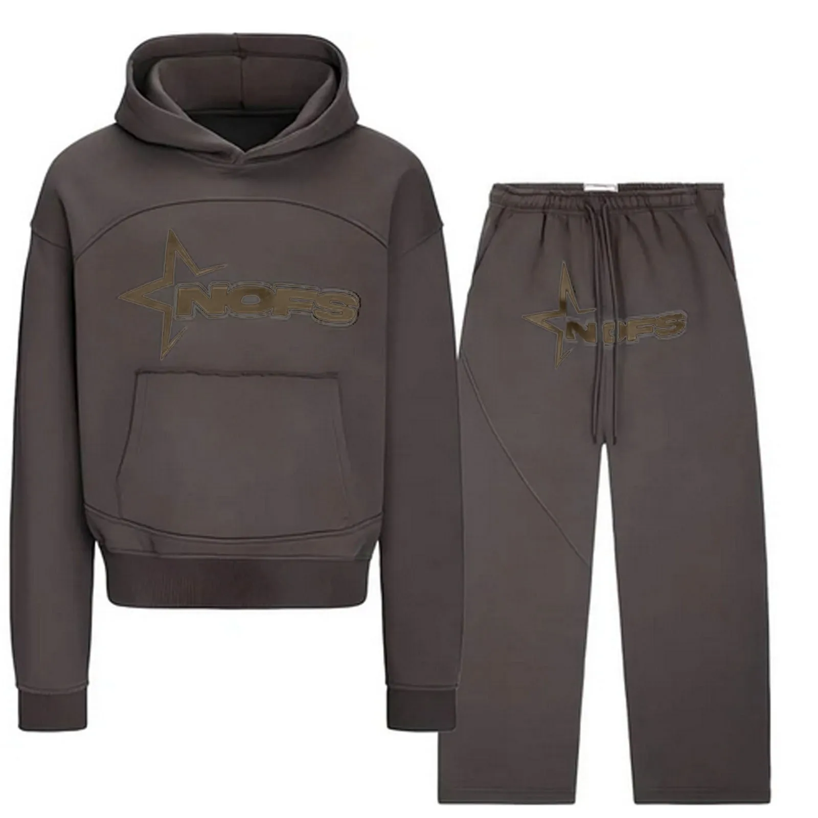 Sweat à capuche pour hommes et femmes, ensembles de Jogging, sport Hip-hop, deux pièces, hauts et pantalons à manches longues, costume de sport décontracté