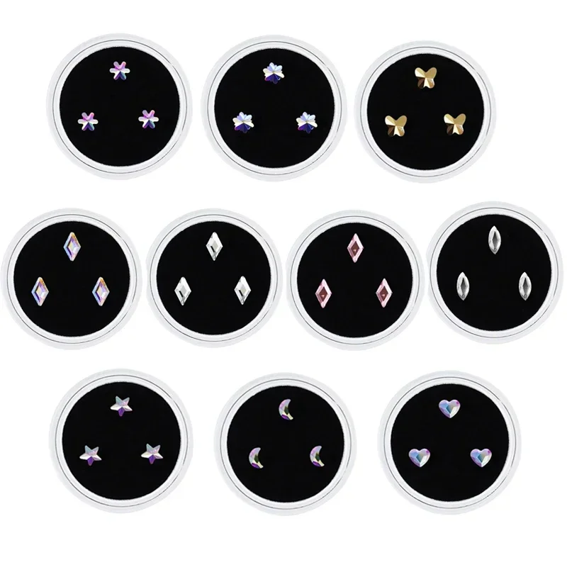 

Dental Teeth Gems with Box Fashion Cute Charming Ornaments Tooth Gem Beauty Diamond Jewelry Crystal Tooth Decoration Material