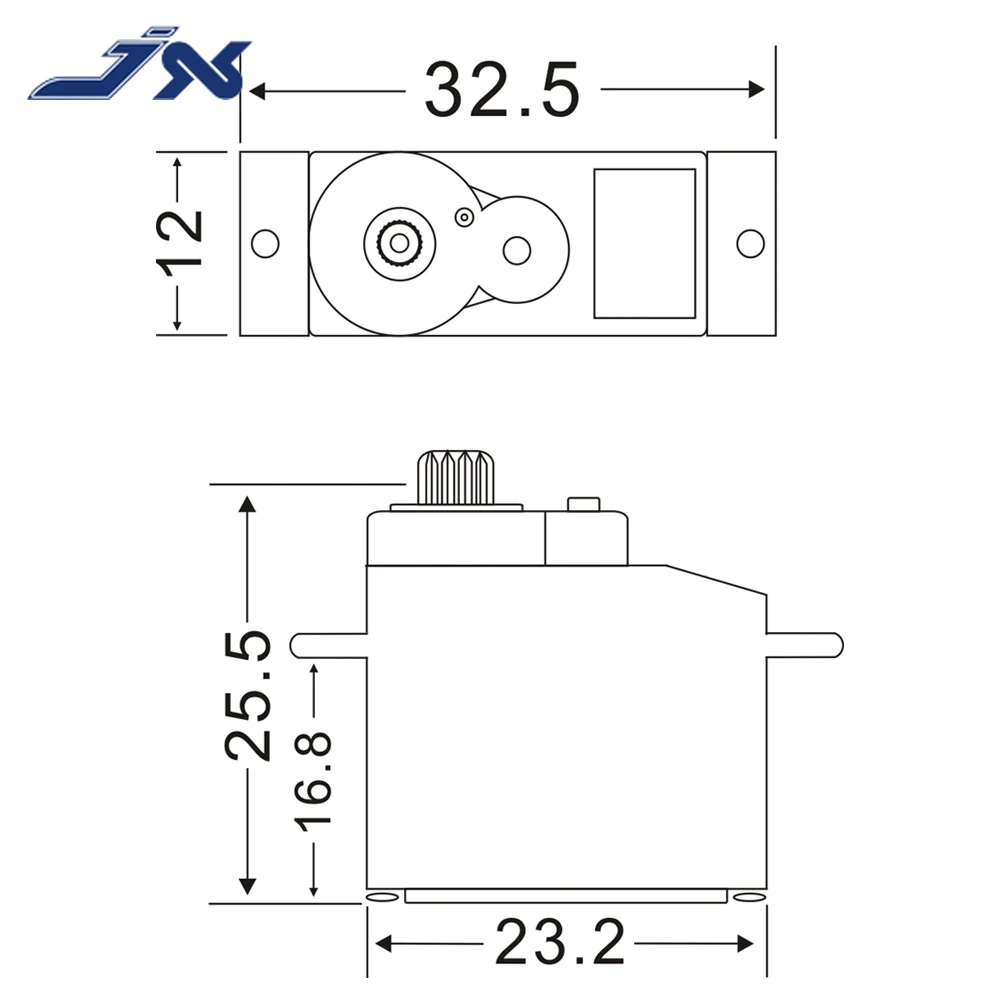 JX PS-1109HB 9g Plastic Gear Analog Servo JR Plug 1.89kg.cm Torque for RC Car Boat Airplane Helicopter Models VS SG90