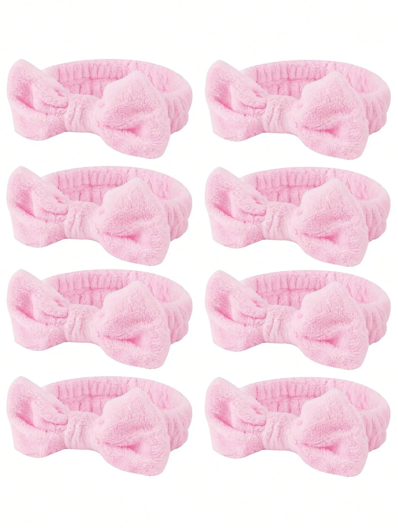 

Набор из 4/6/8/12 шт. повязок для волос для девочек, мягкие повязки из кораллового флиса для ухода за лицом, подходят для макияжа, умывания, купания, ухода за кожей.