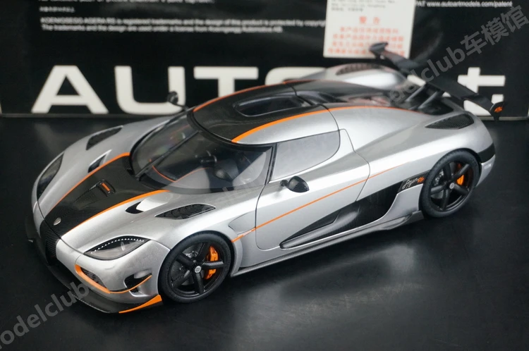 Autoart 1:18 Agera RS Siver Simulation Limited Edition All Open Alloy Metal Static Car Model Toy Gift