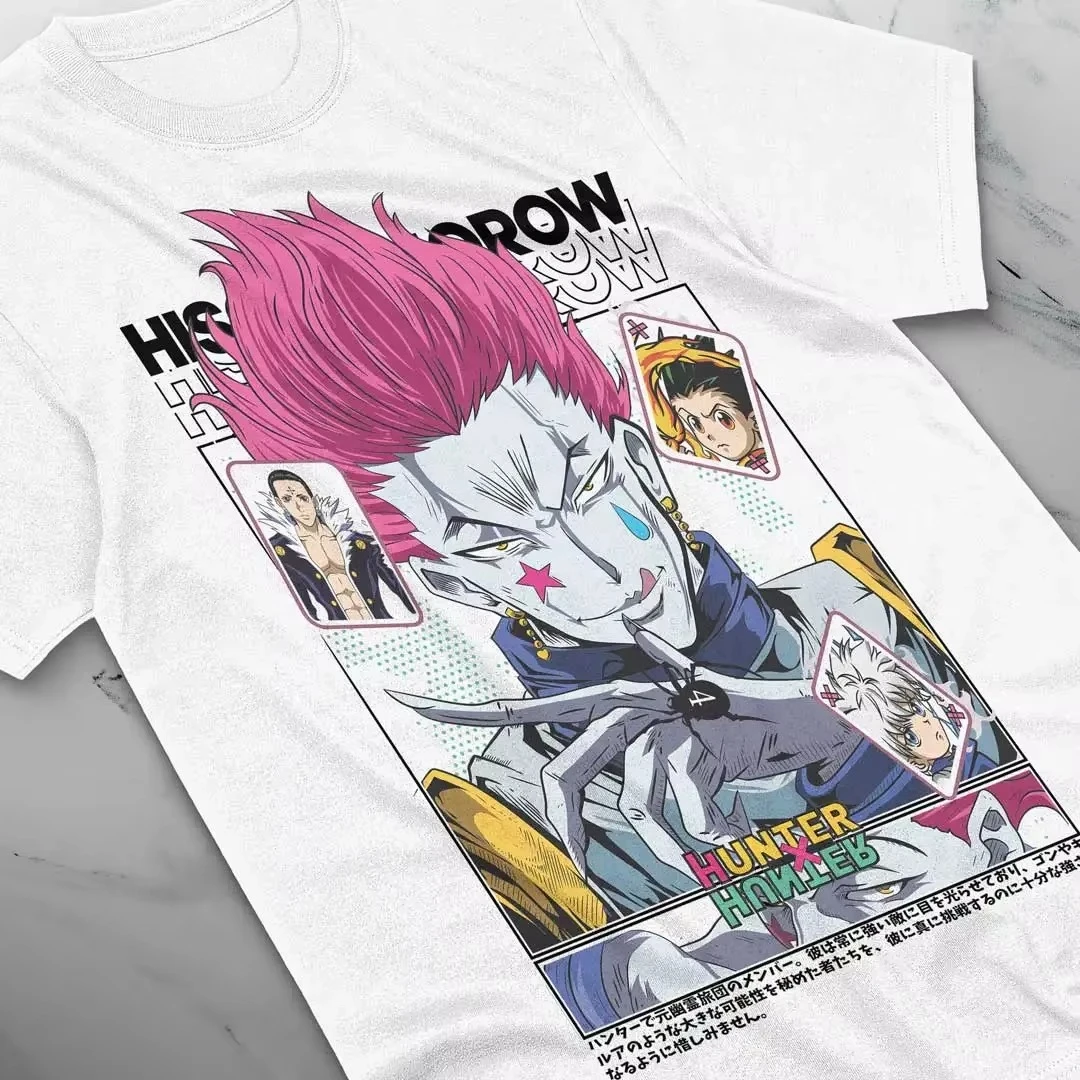 Hisoka Shirt Hunter X Hunter Manga Strip HXH Anime Unisex Tshirt T-Shirt Tee 2026 New Cotton Summer Men Tshirt