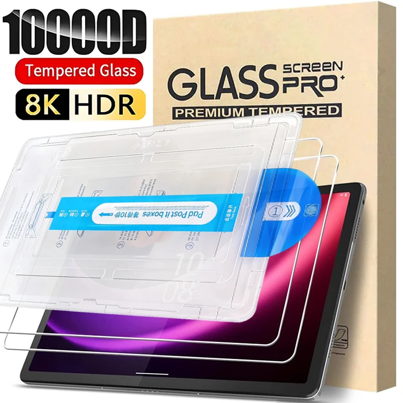 

Простая установка, защитная пленка из закаленного стекла для экрана LENOVO Xiaoxin Pad Pro 2023, 2025, 12,7 дюйма, стеклянная пленка для планшета с защитой от царапин