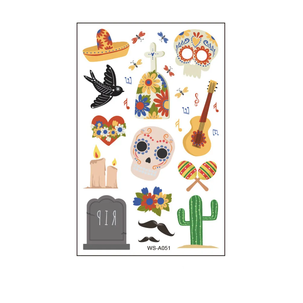 10-folhas-de-adesivos-de-decoracao-do-dia-dos-mortos-acessorios-de-fantasia-de-halloween-adesivos-engracados-de-rosto-mexicano-para-festa