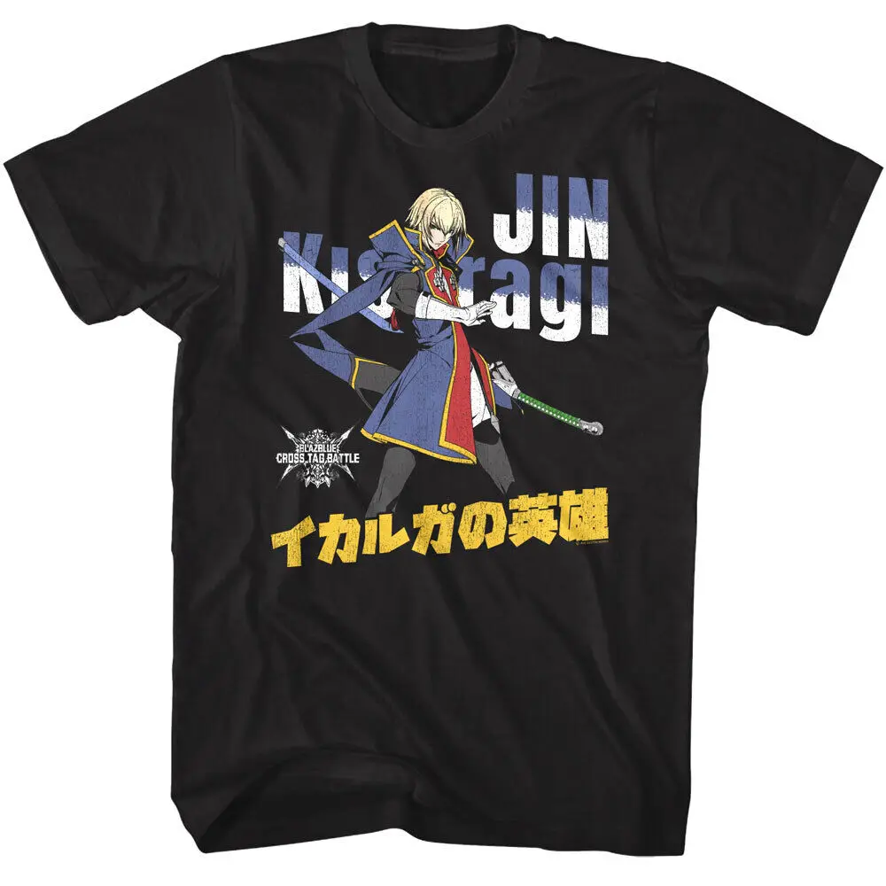 Blazblue Jin Cross Tag Battle Men's T Shirt Anime aracters Arc Video Game