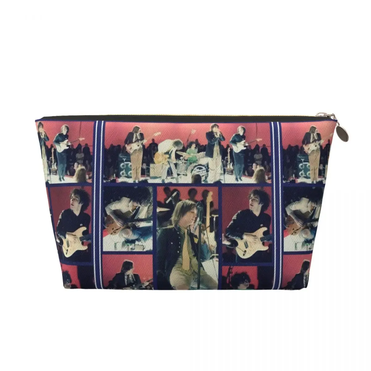 Custom The Strokes Toiletry Bag for Women Rock Band Cosmetic Makeup Organizer Lady Beauty Storage Dopp Kit Box