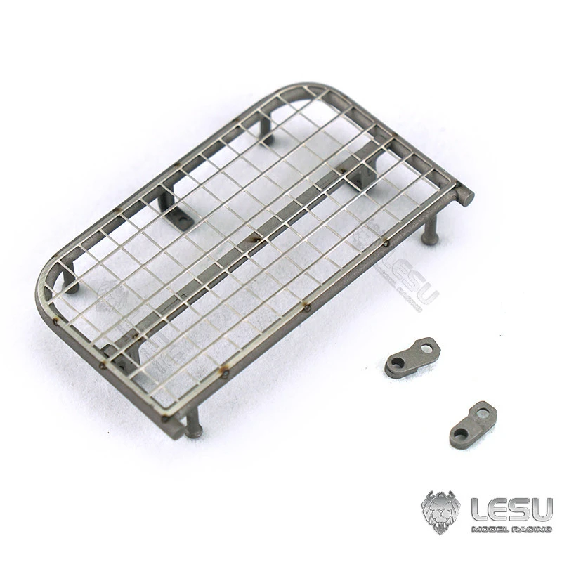 LESU Für 1/14 Modell AC360 Baggerkabine Metall-Antikollisionsnetz mit Spotlicht DIY LKW Zubehör Spielzeug – Detail 7