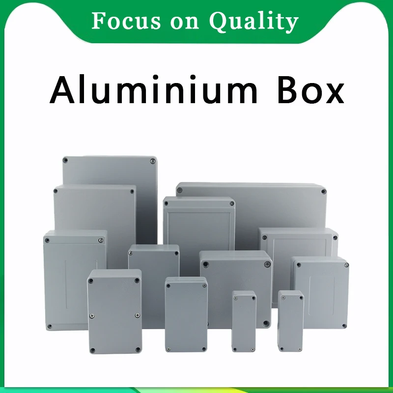 

Aluminium Enclosure Waterproof Box Electronics Housing Alloy Case IP67 Project Instrument Boxes Outdoor Metal Junction