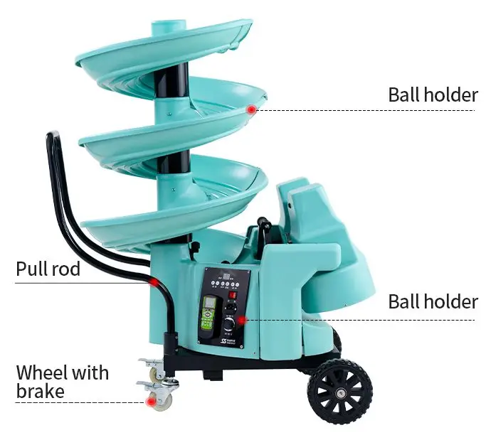 SIBOASI Football Machine Ball Launcher Soccer Footballe Throwing Machines F2101A