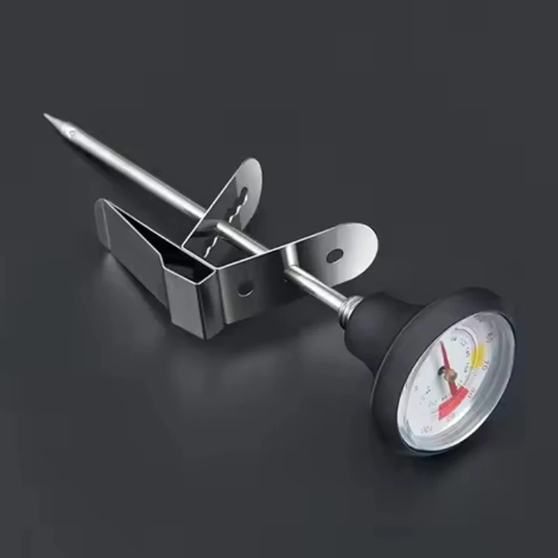 Milk Frothing Thermometer Stainless Steel Temperature Monitor 0℃~100℃/32℉~212℉ For Coffee Milk Froth Chocolate Cappuccino Food