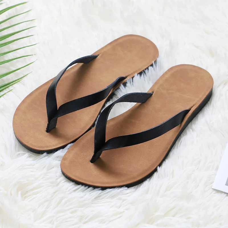 Women's Summer New Flip Flops 2026 New Chic Flat Beach Sandals Casual Outdoor Wear Non Slip Thong Slippers for Vacation