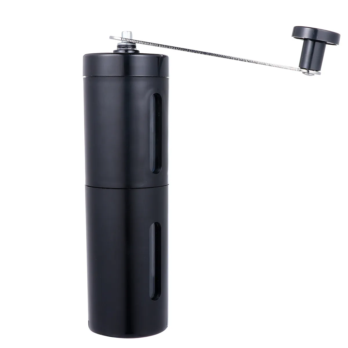 Portable Mini Manual Coffee Grinder Hand Coffee Bean Grinder Ceramic Burr Adjustable Grind Selector Compact for Home Travel