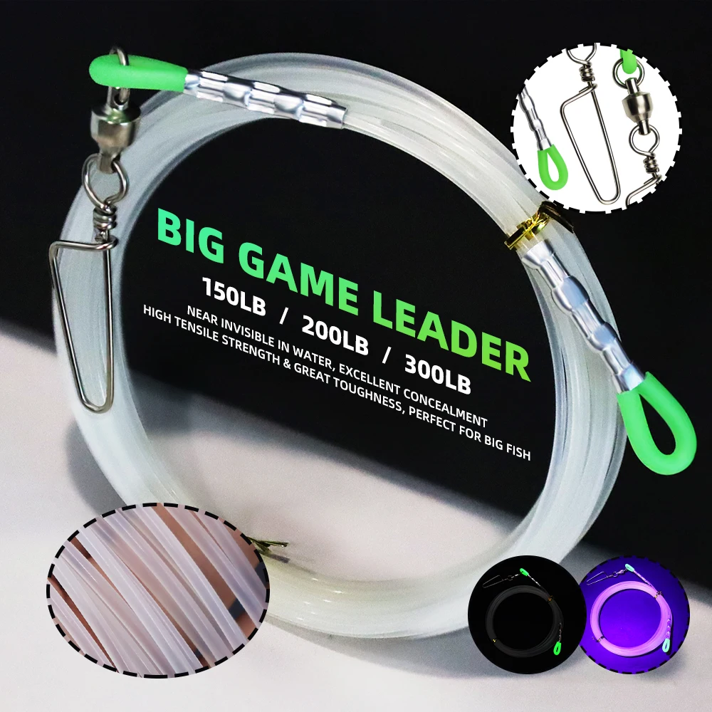ZYZHE 1/3pcs Sea Fishing Leader 8m/26.25ft Length Force 250/300LB Boat Fishing Leader Line Trolling Fishing Rigs view 5