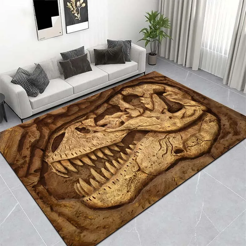 15 Size Dinosaur Animal Fossils Pattern Carpets for Living Room Bedroom Floor Mat Decor Anti-slip Rugs Sofa Mat Home Decor Rugs