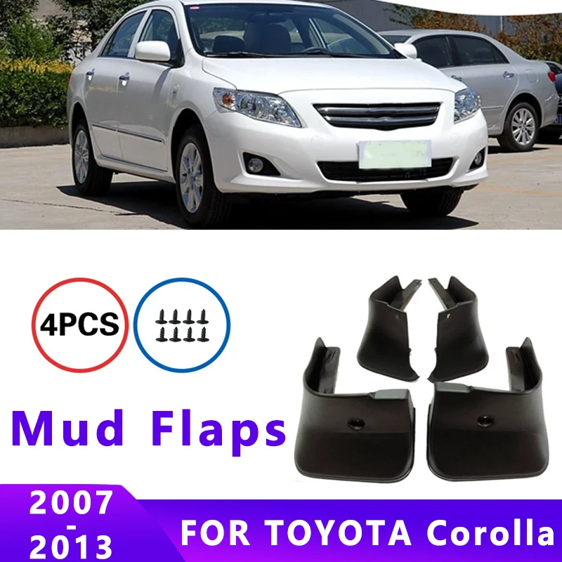 

Mud Flaps Fit for TOYOTA Corolla AE140 2007-2013 Mudguards Tire Fenders Splash Proof Accessories Wheel Guards 4ps