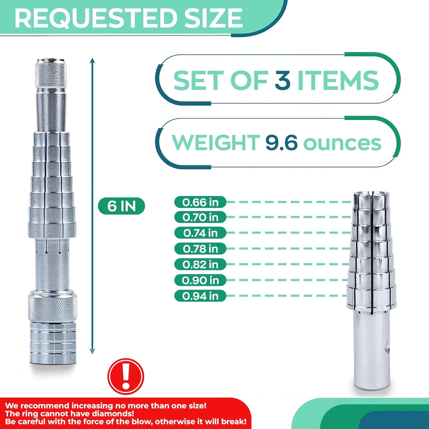ضبط حجم الخاتم لخاتم الزفاف ، نقالة خاتم ، طقم سيزر ، موسع ، أعمال تكبير ، أدوات صنع المجوهرات