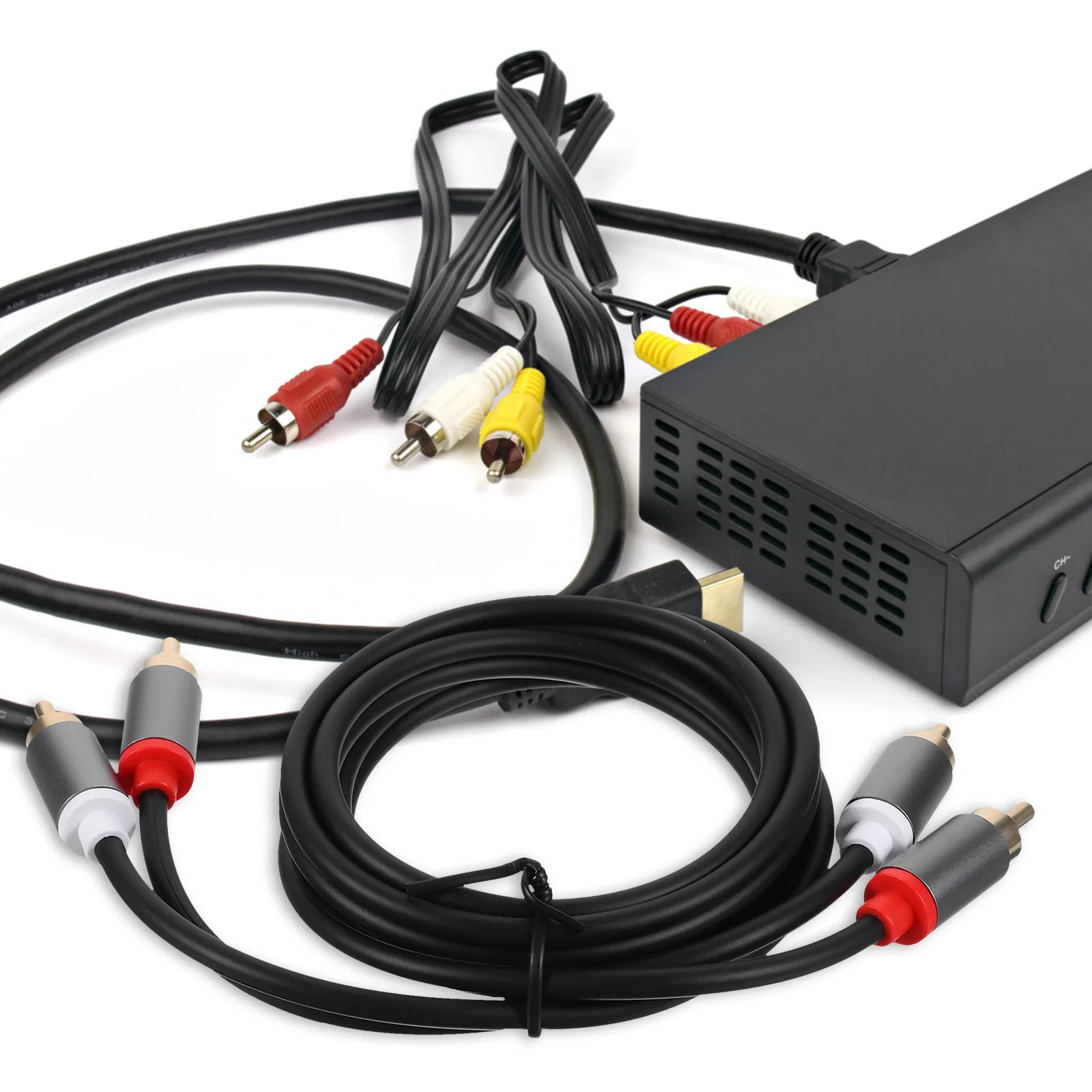 

Stable Audio Connection High-Quality Speaker Subwoofer Video Signal Copper PVC Stereo Jack Cable for DVD Amplifier Connector
