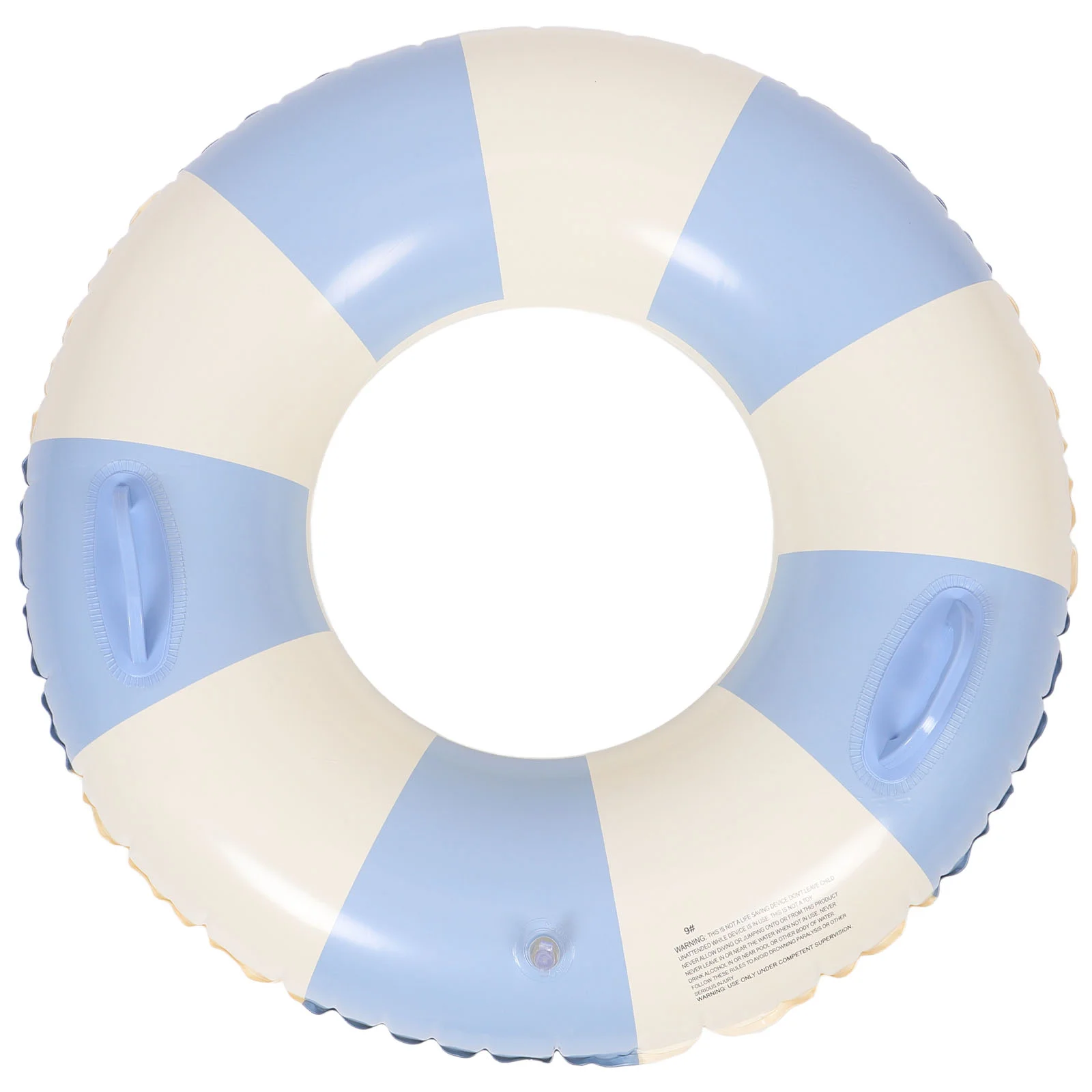 

Striped Swim Ring Pool Float Baby Summer Inflatable Circle Floaties Pvc Handle