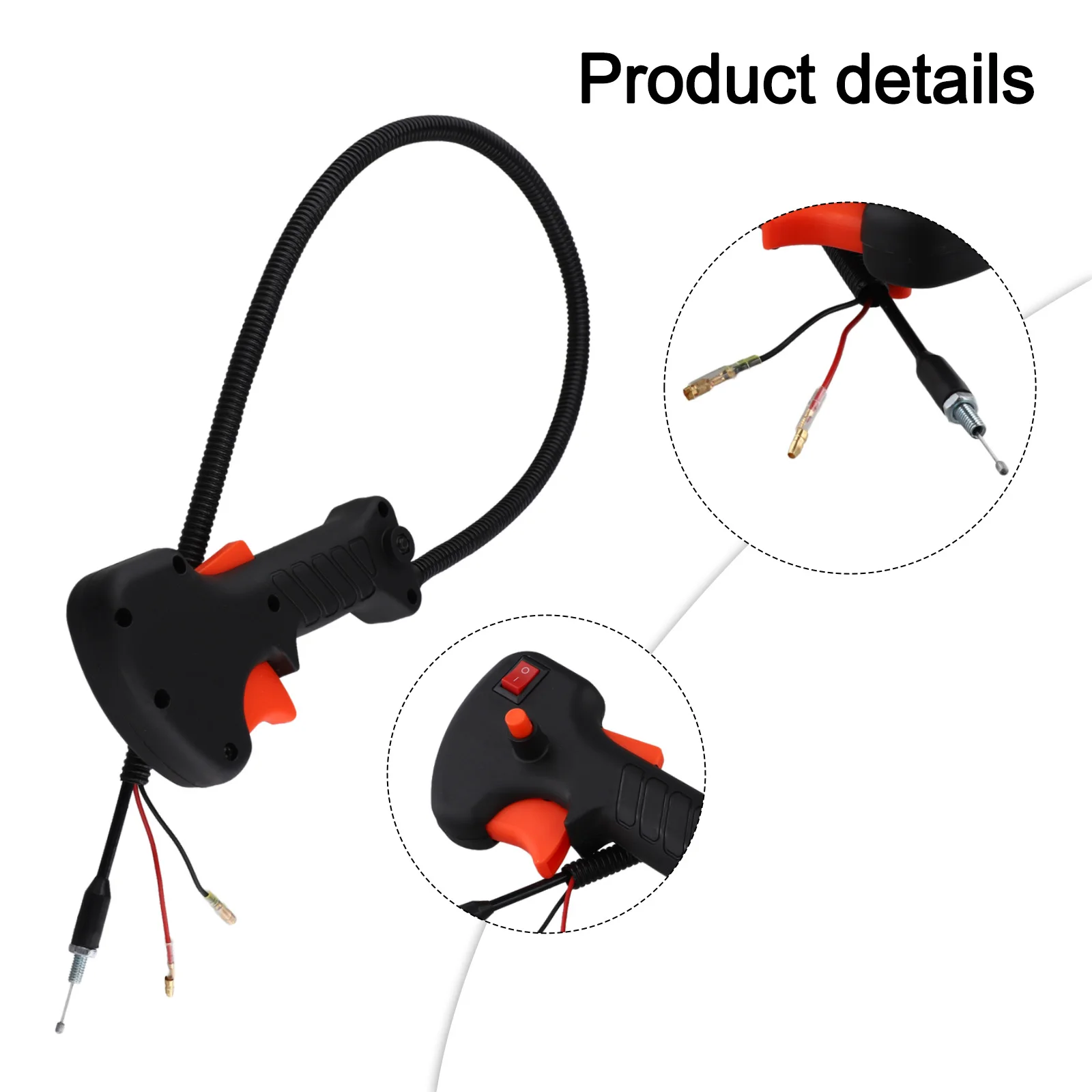 1pcs Brush Cutter Throttle Trigger Cable Grass Trimmer Handle Switch Lawn Mower Power Button For Garden Power Tools