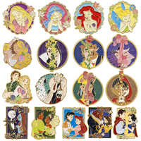Anime Princess Enamel Pin Lapel Pins for Backpacks Brooches for Women Clothes Badge Cosplay Accessories Halloween Gifts Toys