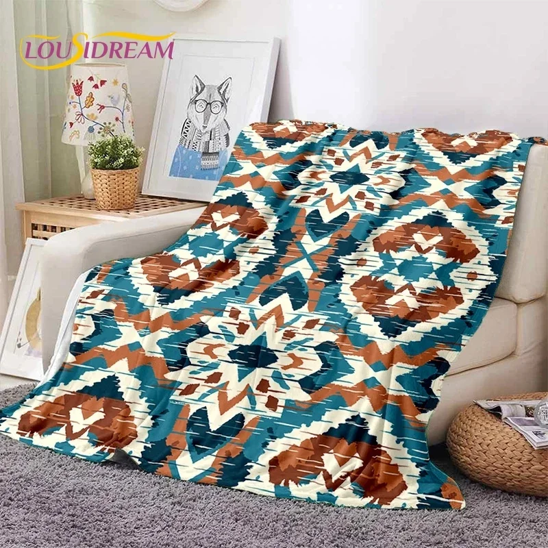 

Latest Nordic Turkish Bohemia Celt Soft Flannel Blanket for Beds Bedroom Sofa Picnic,Throw Blanket for Outdoor Leisure Nap Gift