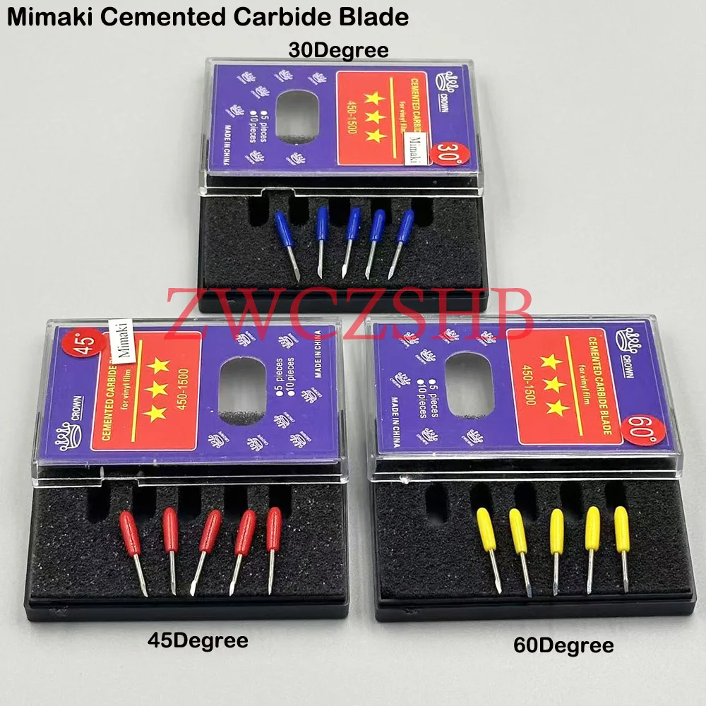 5PCS Mimaki Knife Blade 30/45/60Degree Cemented Carbide Blade For Mimaki CG-60 CG-75 CG-130 CG-160 CJV150 CJV30 CJV300 Cutting