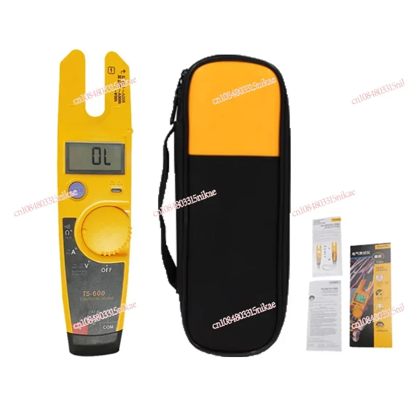 T5-600 600V Clamp Continuity Current Electrical Tester with Soft Case