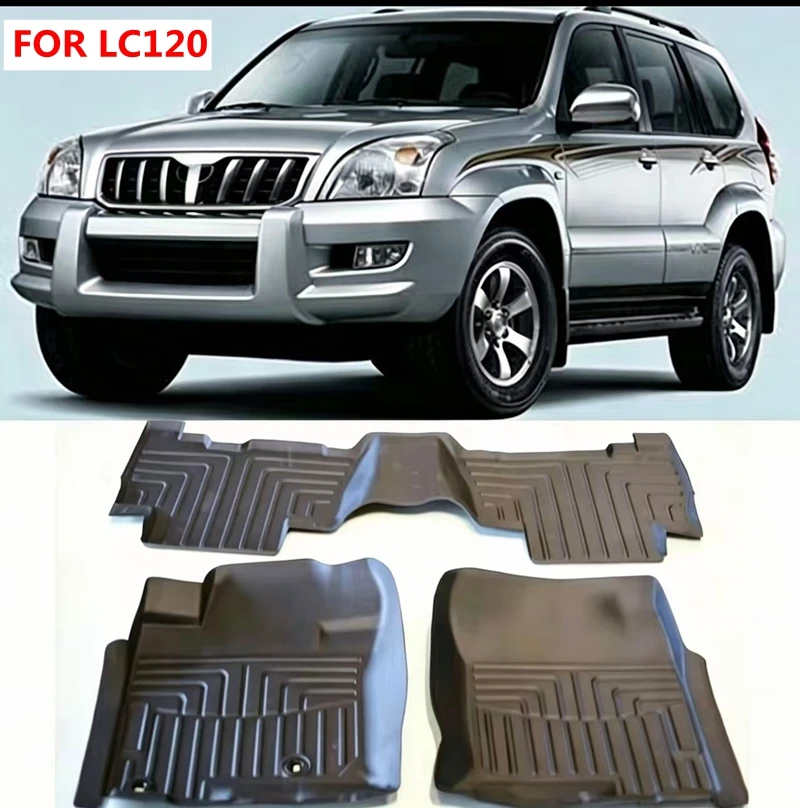 Use for Toyota Land Cruiser Prado LC120 Car Carpet LC120 Car Floor Mat Full Set Fit for GX470 LC120 Waterproof Car Floor Mat RHD
