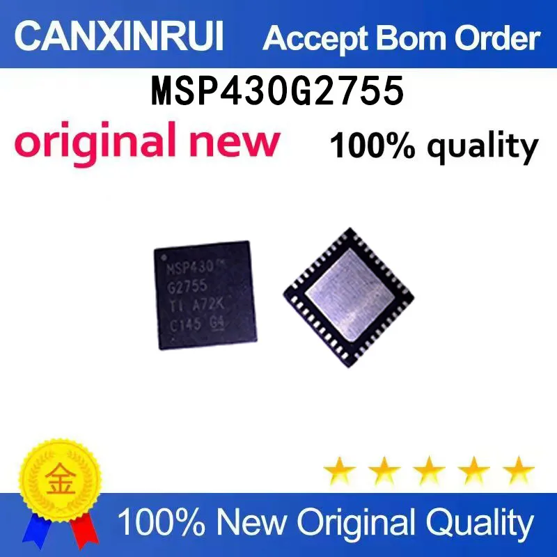 

(5-100 pieces)Brand new spot MSP430G2755 MSP430G2755IRHA40R QFN