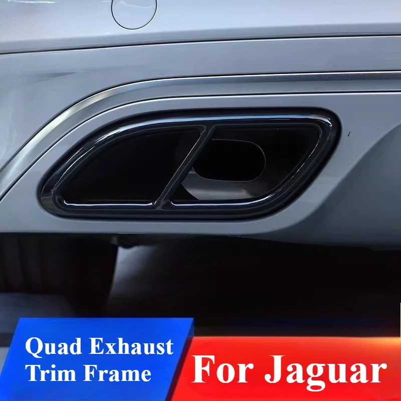 

Декоративная накладка на выхлопную трубу (четыре выхлопных патрубка) для Jaguar F-PACE XFL, спортивный стиль