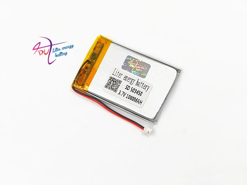 

10 pcs 3.7V 1000mAh JST ZH 1.5mm 2pin 503450 Lithium Polymer LiPo Rechargeable Battery Li cells For Mp3 DVD PAD camera speaker