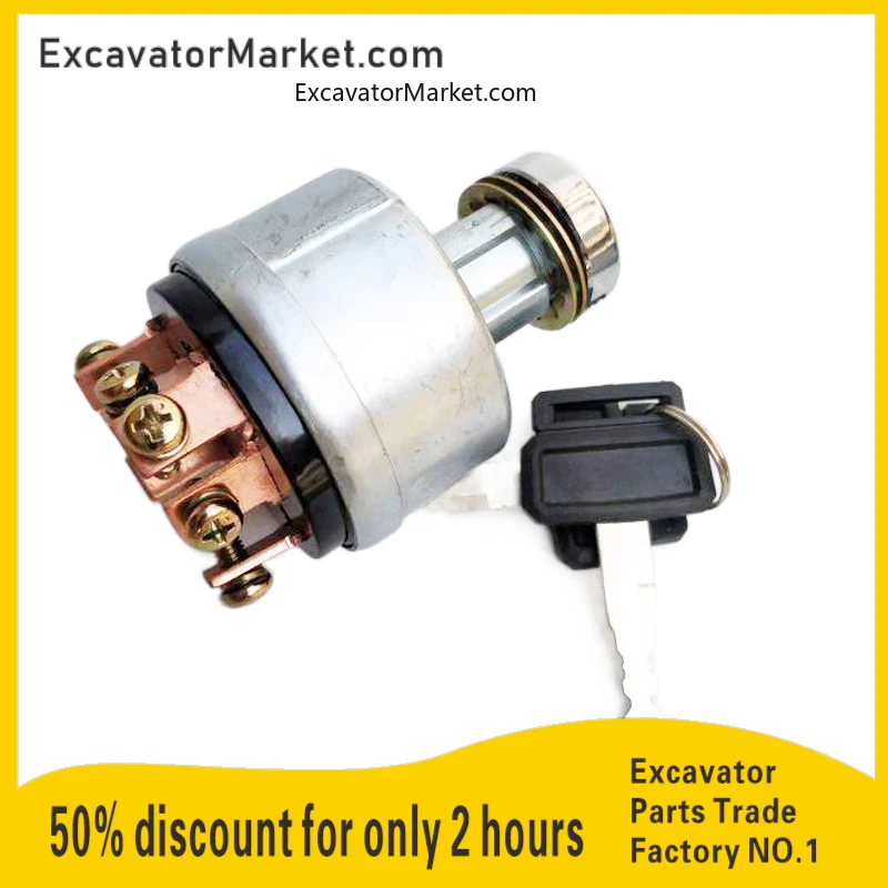 Excavator Parts Excavator Parts For Doosan daewoo dh Dh220-5/225-7 Ignition Switch Switch Switch Lock Key Start 300