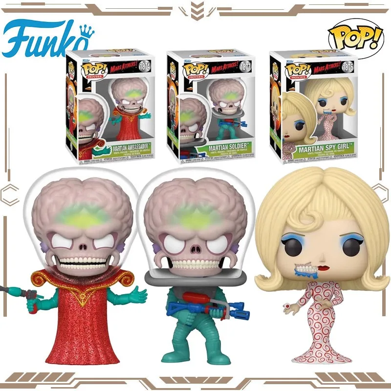 

Funko POP Original Mars Mars Attacks! Martian Ambassador Soldier Spy Girl Action Figure Toys for Boys Girls Gift Collectible