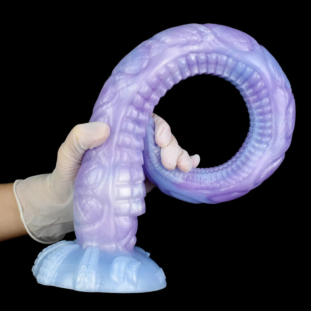 FAAK Fantasy Octopus Leg Dildo Anal Beads 65cm Long Butt Plug With Suction Cup S M L XL XXL 5 Sizes Sex Toys For Women Man