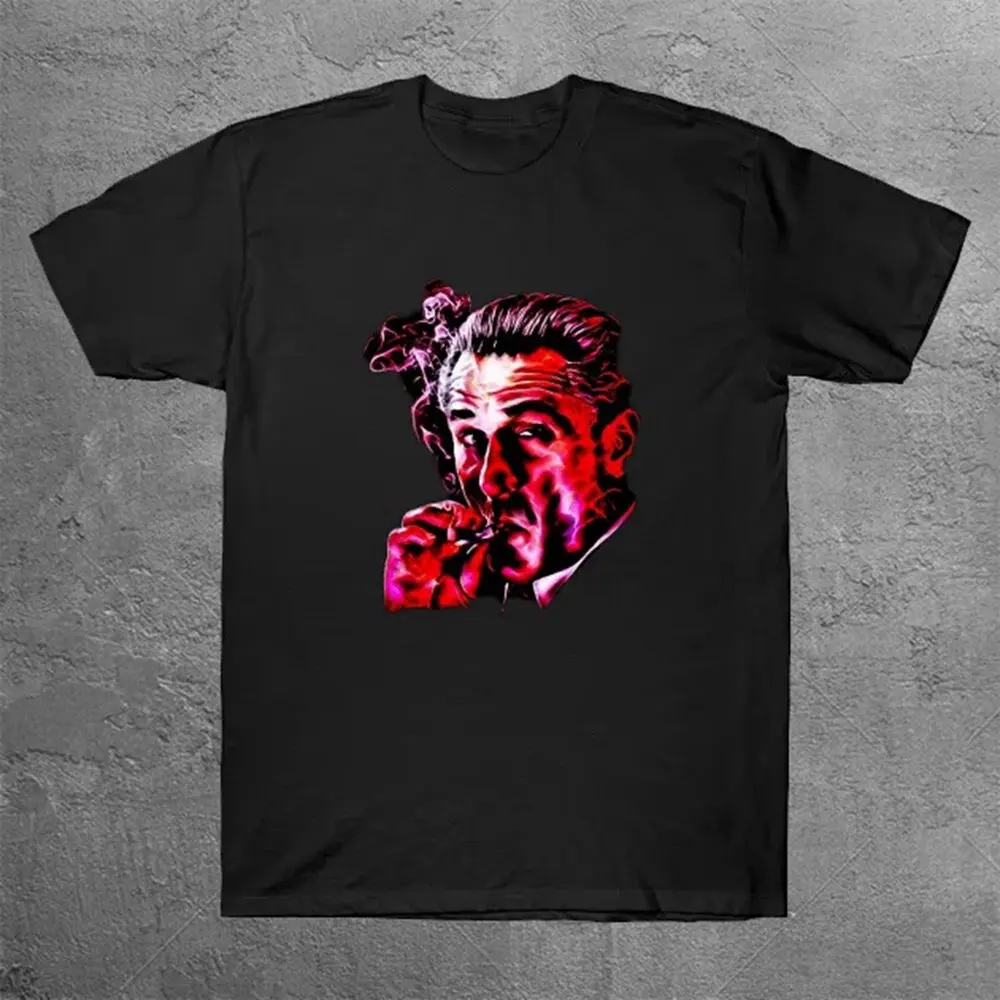 Robert De Niro курящая мафия гангстерская футболка с рисунком Goodfellas мужские винтажные футболки большого размера